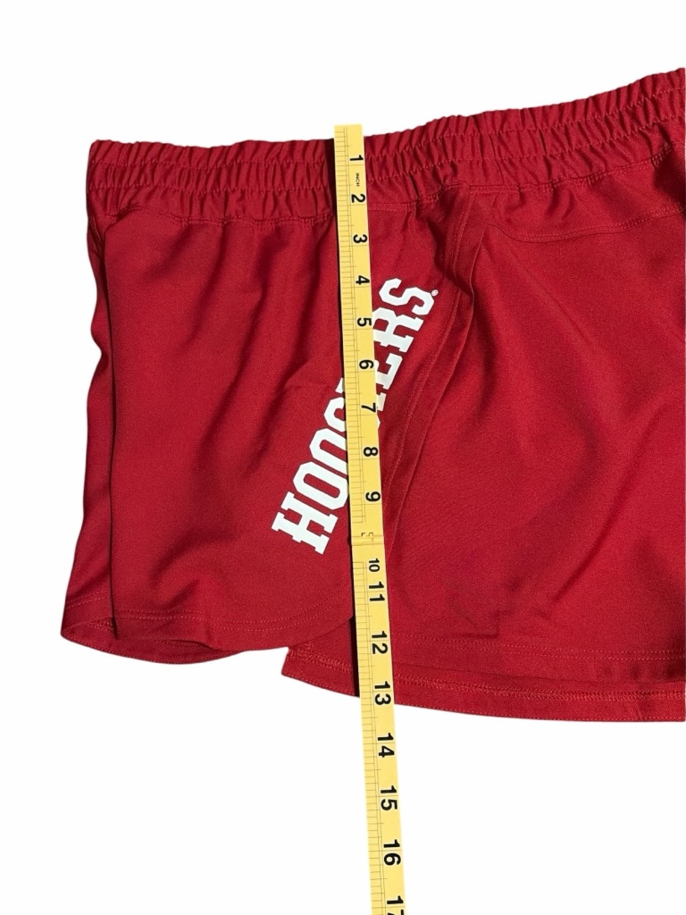 adidas Women's Red Hoosier Athletic Running Shorts - Picture 4 of 5